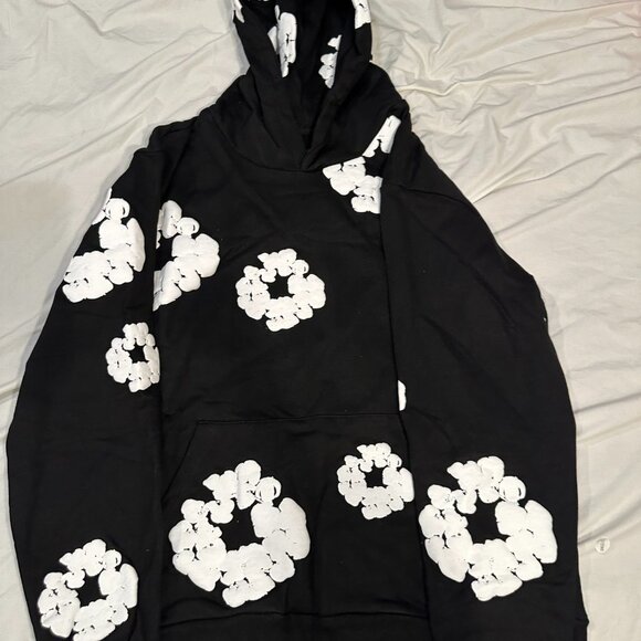 NWT Denim Tears Hoodie Men’s Large Black - Picture 3 of 4